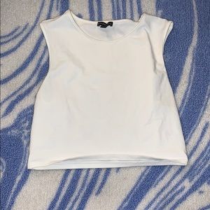 white crop top